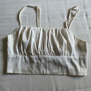 White Shein crop top